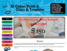 Tablet Screenshot of elcajonprint.com